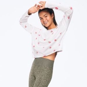 Victoria’s Secret PINK Girlfriend Crop Tee Large